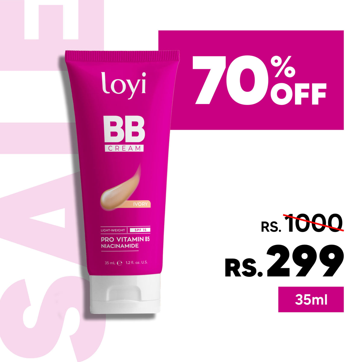 BB Cream SPF 15 with Niacinamide 35ml | Lightweight Coverage