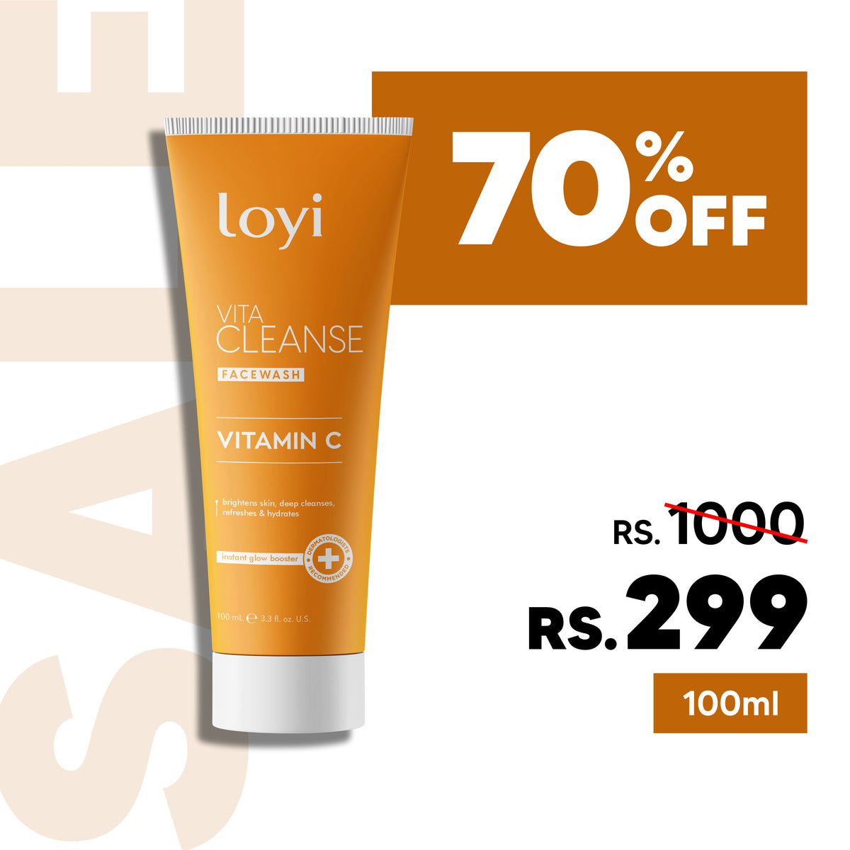 Vitamin C Face Wash 100ml | Brightening - Deep Cleansing